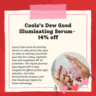 Coola Dew Good Illuminating Serum Sunscreen with Probiotic Technology SPF 30