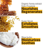 Honey Sugar Body Scrub- Panier des Sens- Valentine's Special- 14% Off