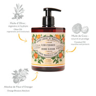 Orange Blossom Liquid Marseille Soap- Panier Des Sens- Valentine's Special- 14% Off