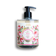 Rose Liquid Marseille Soap Glass Bottle