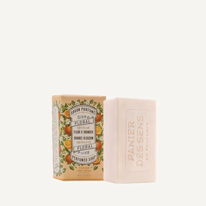 Orange Blossom Perfumed Soap Bar by Panier Des Sens- Valentine's Special- 14% Off