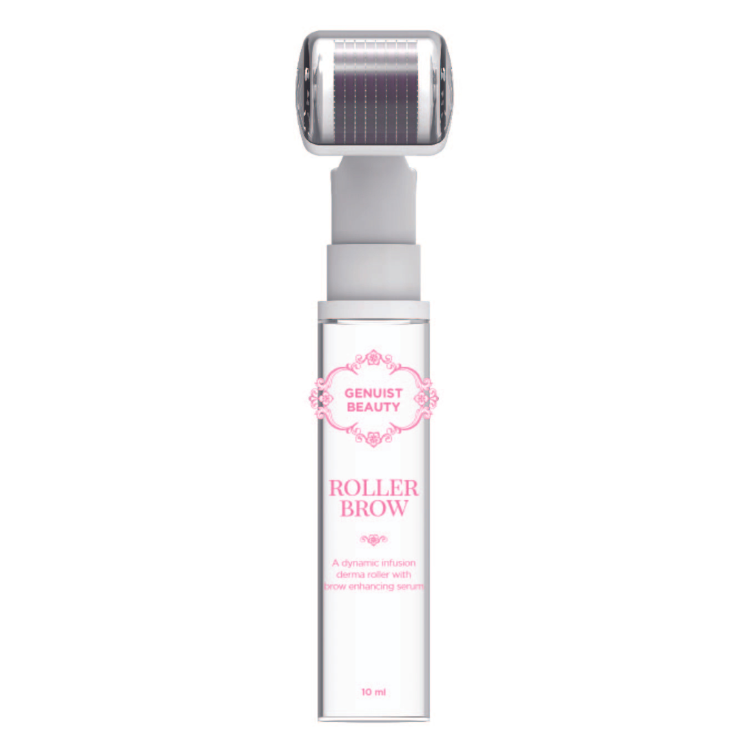 Genuist Beauty Roller Brow: Dynamic Infusion Derma Roller with Brow Enhancing Serum