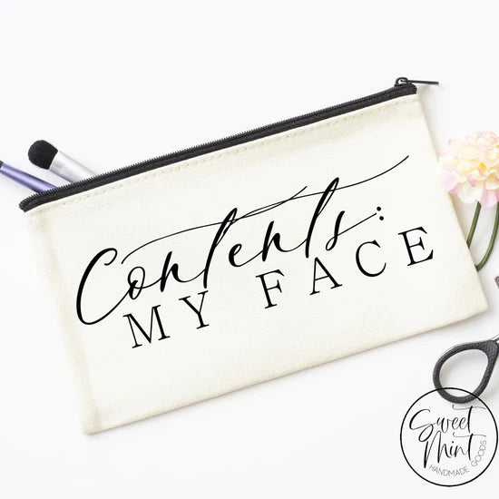 Contents: My Face Makeup Bag